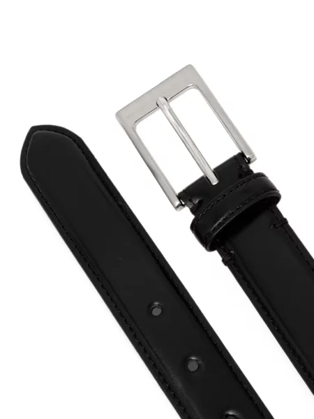 Cu centură curea Beams din piele cu cataramă negru