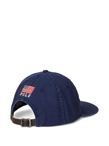 Карирана поло тениска Polo Ralph Lauren с принт поплин бяло