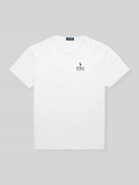 T-shirt o kroju relaxed fit z czystej bawełny z wyhaftowanym logo Polo Ralph Lauren biała