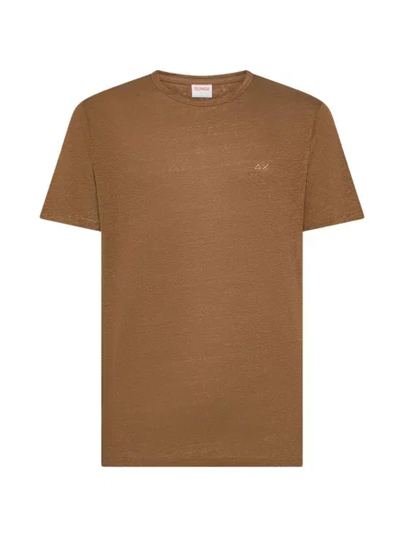 Tričko T-SHIRT JERSEY LINEN S/S' hnědá
