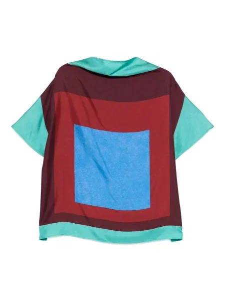 Top Loewe cu imagine cu imprimeu geometric verde