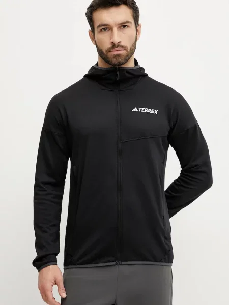 Polar z kapturem Adidas Terrex Xperior Climawarm S czarny