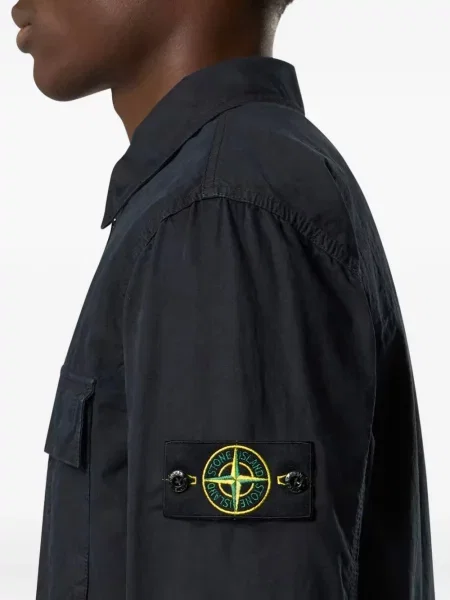Cămașă Stone Island cu strasuri negru