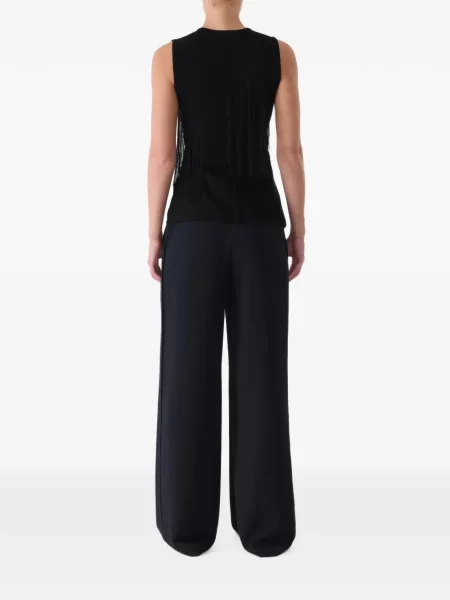 Τοπ Jason Wu Collection με κρόσσια μαύρο