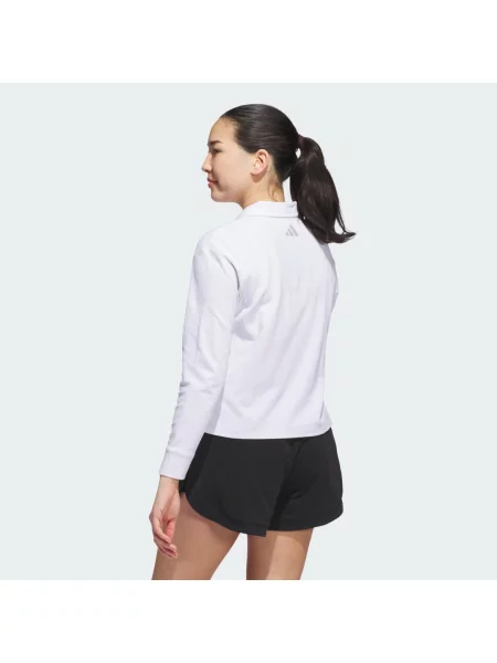 Dlouhé polotričko Adidas s dlouhými rukávy bílé