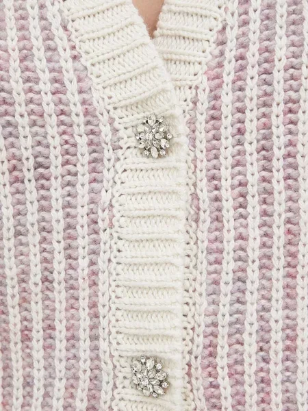 Cardigan Bruuns Bazaar cu nervuri violet