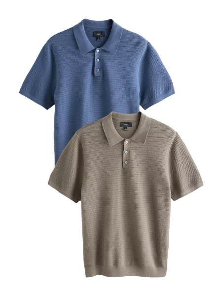 Next Tricou / grej albastru