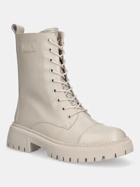 Usnjeni nizki škornji GOE BEIGE bež