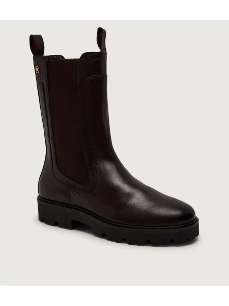 Tommy Hilfiger De piele ghete chelsea maro