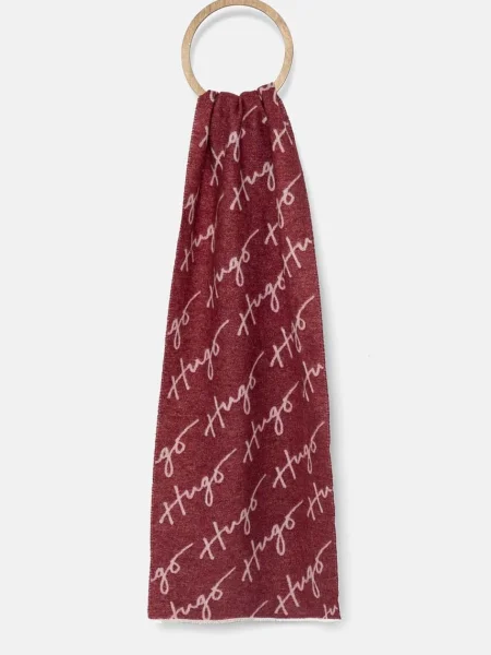 Volnen šal HUGO rdeča