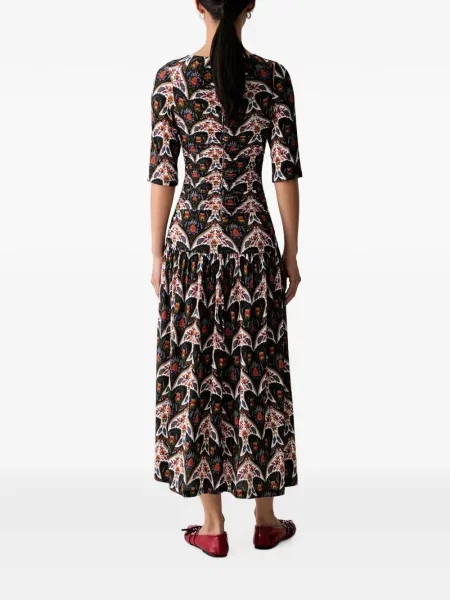 Rochie midi Farm Rio cu imagine negru