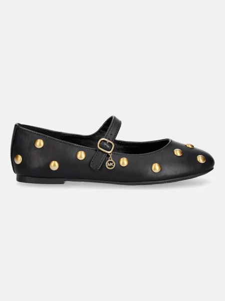 MICHAEL Michael Kors balerini din piele Nellie Flex Ballet negru