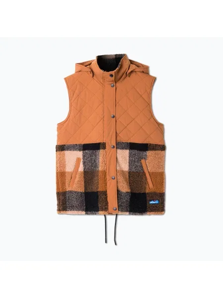 Női mellény KAVU Luna Peak mocha delight. Méret: L barna