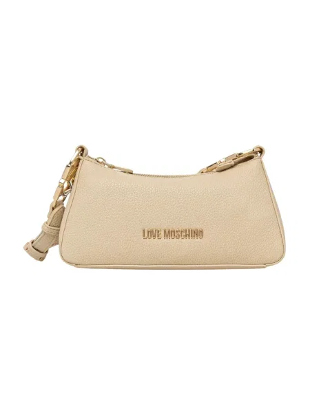Torebka Love Moschino z logo beżowa