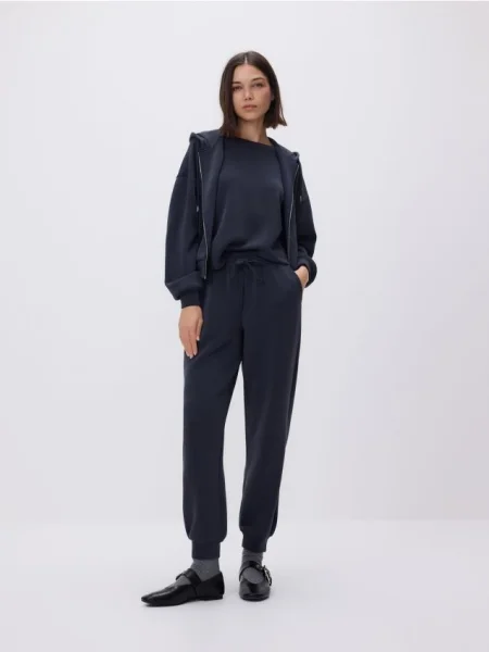 Reserved Pantaloni jogger de trening gri-închis gri