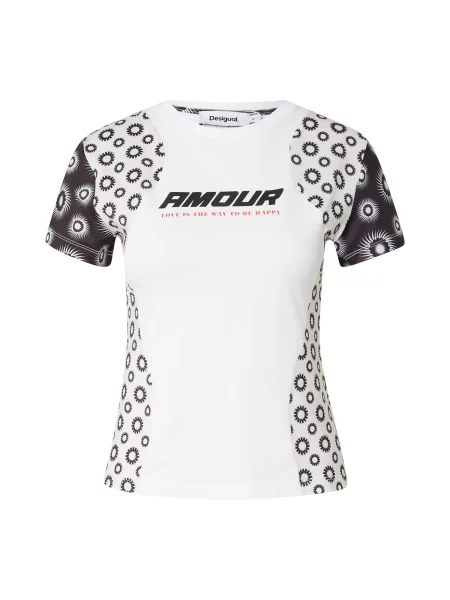Desigual Tricou sângeriu / negru alb