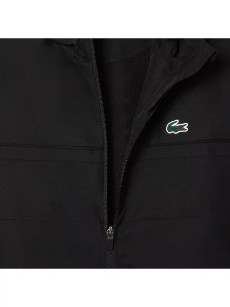Lacoste Komplet Dresowy Z Tafty W Romby czarny