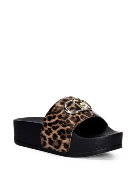 Papuci Liu Jo cu imagine cu model leopard negru