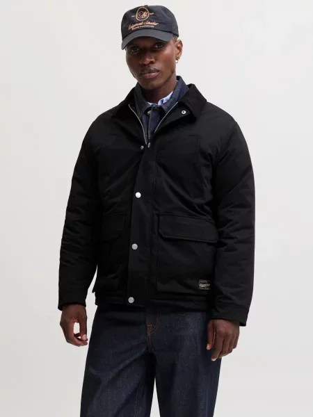 JACK & JONES Geacă de primăvară-toamnă JORNORREBRO' negru