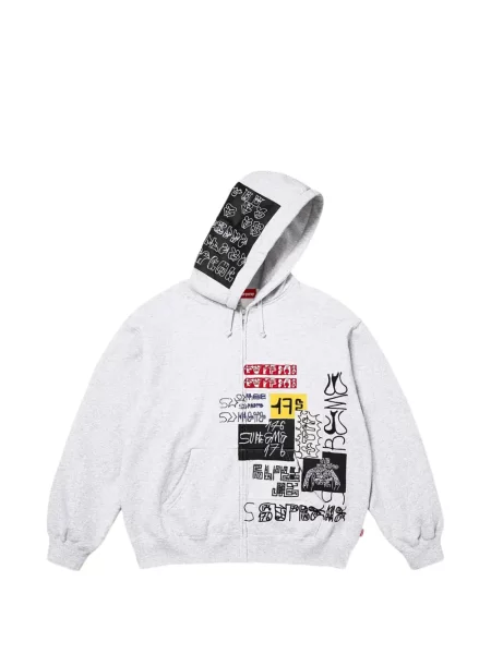 Hanorac cu glugă Supreme gri