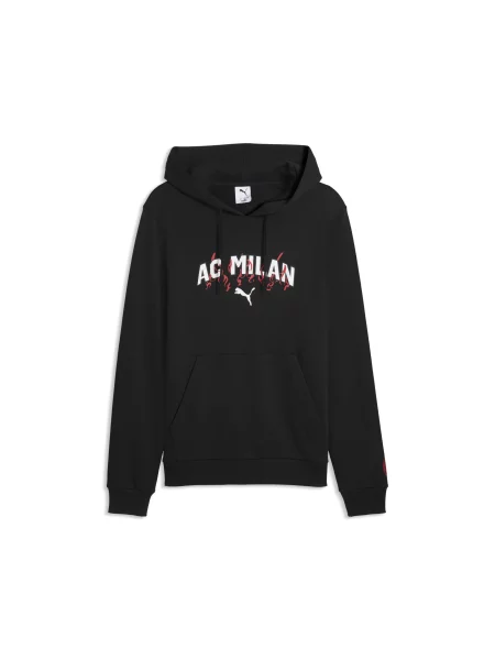 PUMA bluza z kapturem AC Milan FtblCulture Akcesoria S czarny