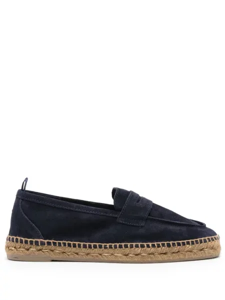 Espadrile Castaner din piele de căprioară albastru