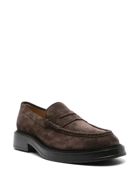 Zomšinės loaferiai Tod's ruda