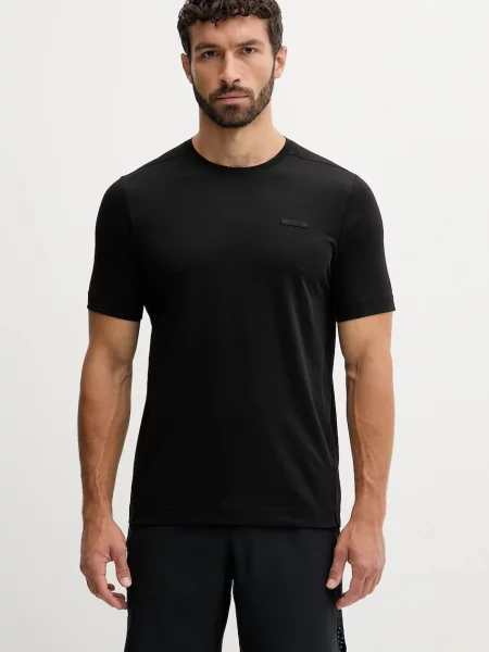 Tréninkové tričko Calvin Klein Performance s potiskem černá