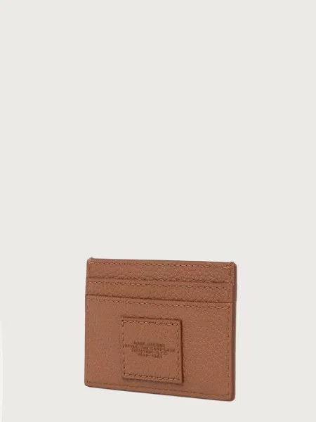 MARC JACOBS etui za kartice usnjeni THE CARD CASE rjava