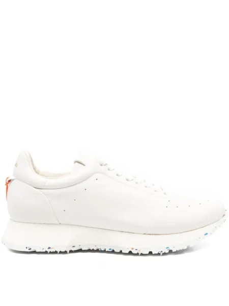 Sneakerși Barracuda din piele alb