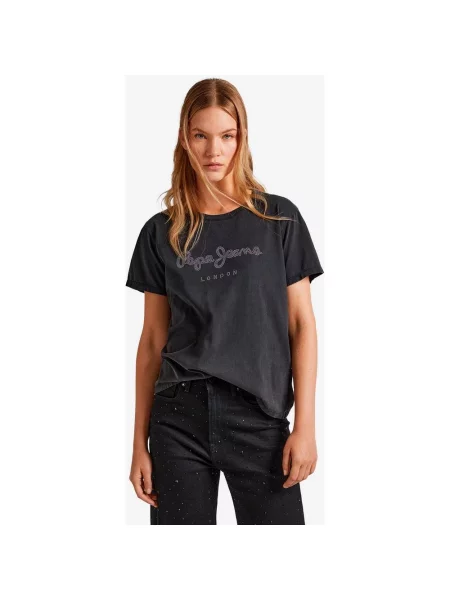 Koszulka Pepe Jeans Hailey krótki rękaw XS czarna