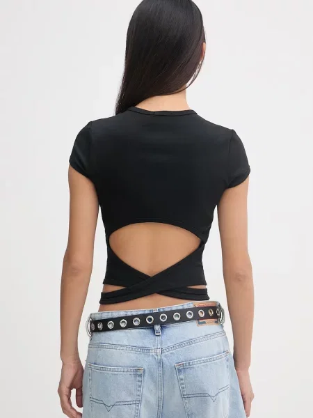Crop top Diesel czarny