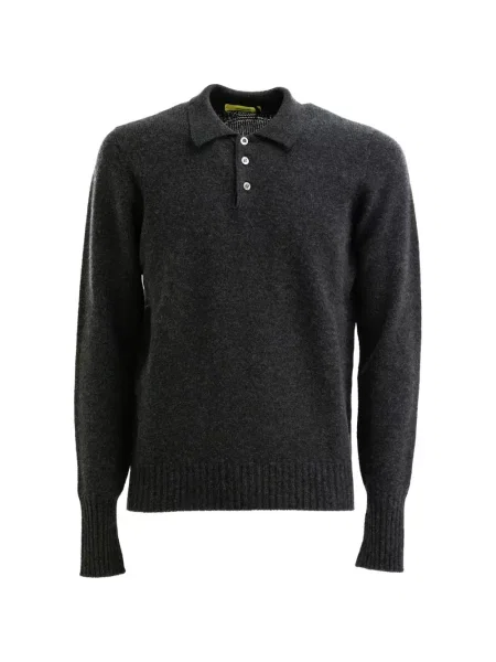 Gulerat tricou polo Drumohr gri