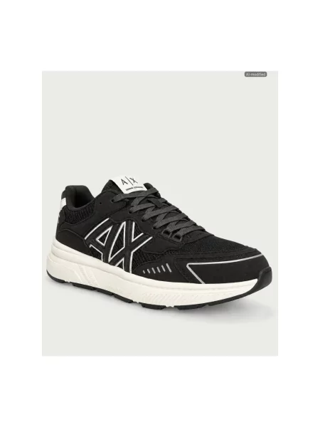 Sneakersy Armani Exchange brązowe