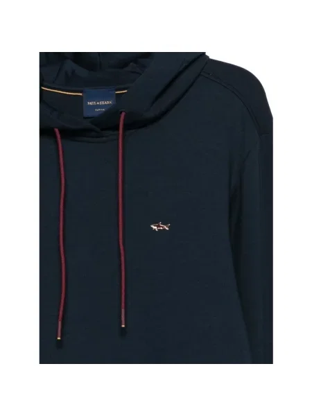 Bluza z kapturem Paul & Shark z kapturem niebieska