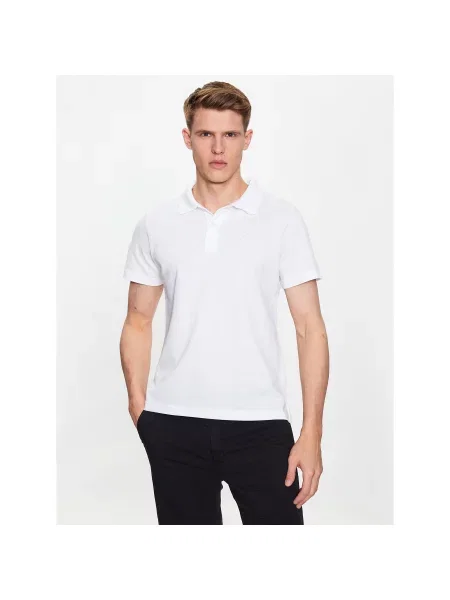 Trussardi Polo Emboidered Regular Fit λευκό