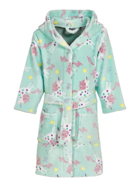 PLAYSHOES Halat de baie Einhorn verde mentă / lila / roz alb