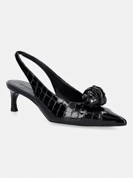 Rotate pantofi cu stiletto din piele negru
