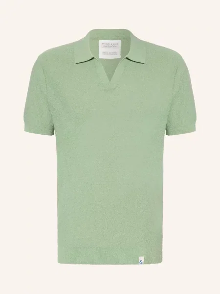 Colours & Sons Dzianinowa Koszulka Polo gruen