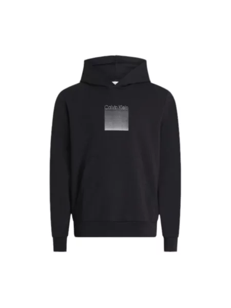 Bluza z kapturem Calvin Klein z kapturem czarna