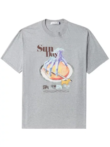 Tricou Undercover cu imagine gri