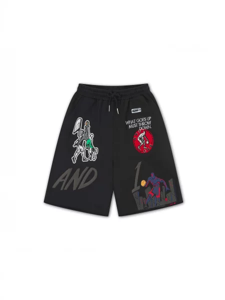 Pantaloni verde / roșu / negru alb