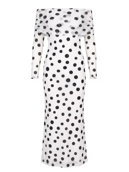 Imily Bela Rochie negru alb