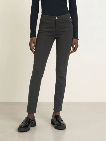 Marc Cain Skinny Džíny Silea S Ozdobnými Kamínky black new černé
