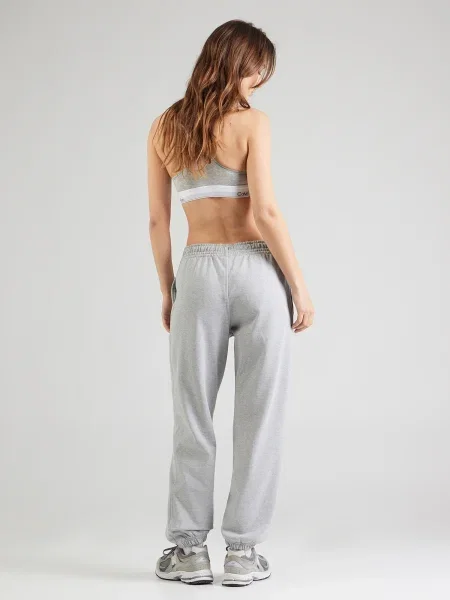 Calvin Klein Jeans Spodnji del trenirke Foil Monologo siva