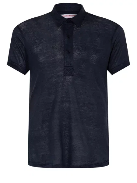 Orlebar Brown Polo Tričko Sebastian Z Lnu tmavě modrá