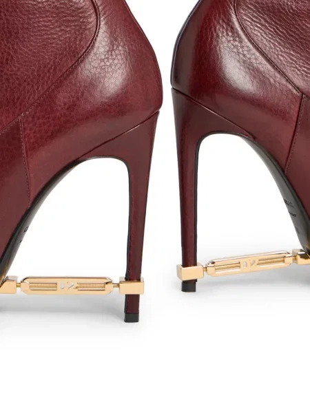 Cizme scurte Dsquared2 roșu