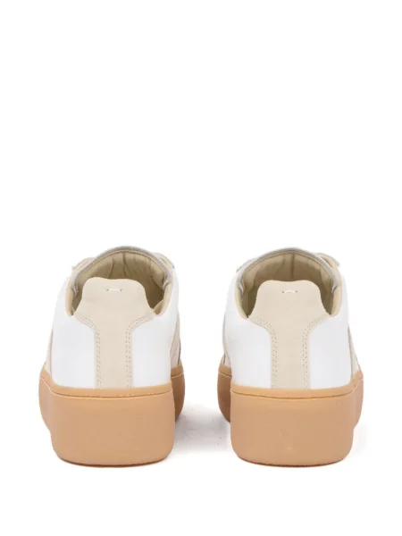 Sneakerși Maison Margiela cu pană alb