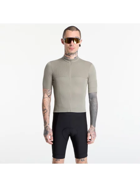 Tricou Rapha Brevet Element Jersey Khaki/ Black XL negru