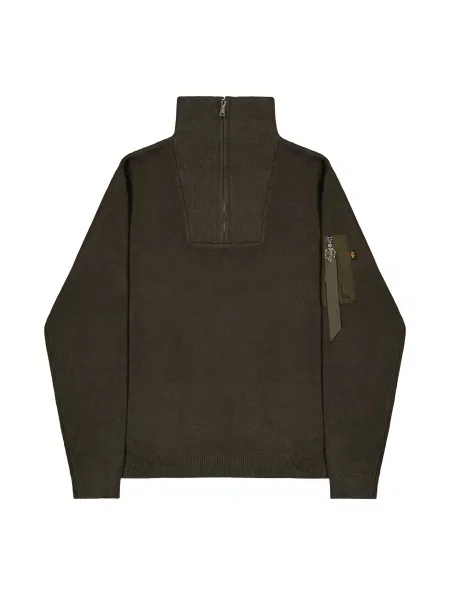 ALPHA INDUSTRIES Πουλόβερ λαδί